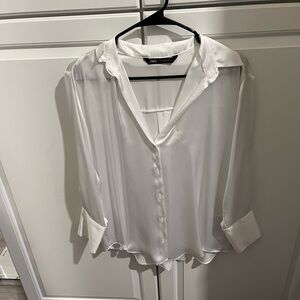 Zara Elegant Cream Blouse